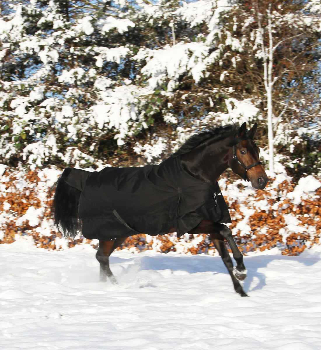Dejligt vinterdækken i 400g sort 1200D